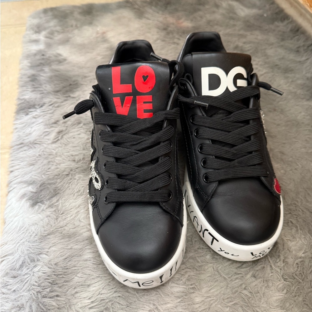 Black DG Love Sneakers